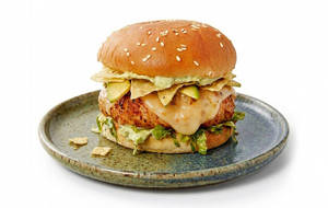 Schezwan Chicken Burger