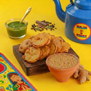 Aloo Bhajiya & 2 Kullad Chai Combo
