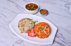 Schezwan Noodles+Veg Fried Rice+Manchurian