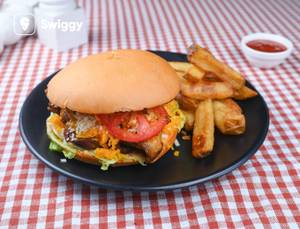 Triple Cheese Chicken Jalapeno Burger