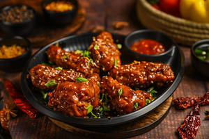 Spicy Korean Wings 6 Pcs