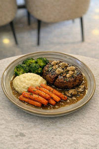 Chimichurri Mushroom Beef Steak