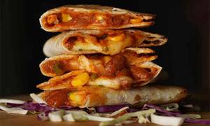 Mexican Beans, Corn And Cheese Quesadilla