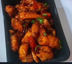 Crispy Fish Szechuan & baby Corn Dry