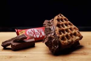 Belgian Waffle With Kitkat Waffle