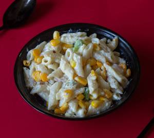 White Sauce Corn Penne  Pasta