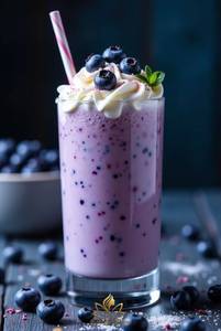 Blackcurrant icecream shake