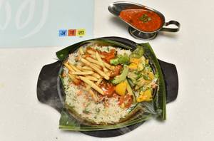 Paneer Tikka Shashlik Sizzler
