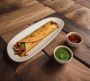 Mushroom Kathi Roll