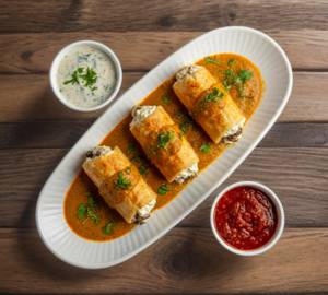 Mushroom Malai Roll
