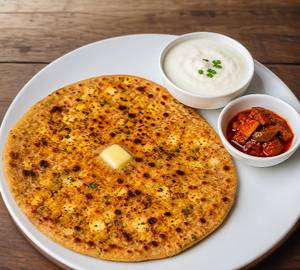 Aloo Paneer Paratha-1pcs with curd [175 Grams]