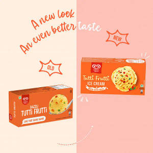 Kwality Wall's Tutti Frutti Ice Cream Party Pack 700ml