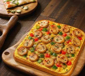 Chicken sausage omlet