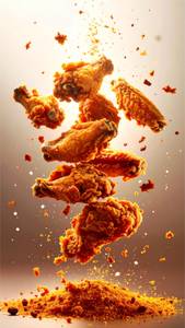 Chicken breaded wings [3 pieces]