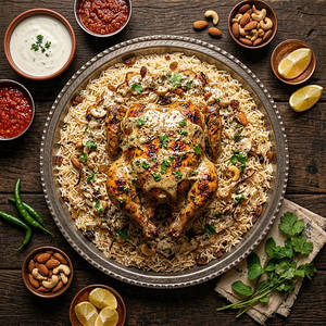 Afghani Creamy Chicken Mandi