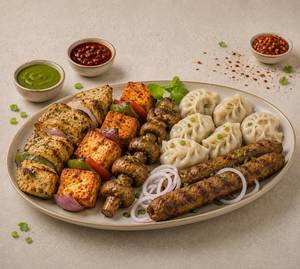 Chaap + Paneer + Mushroom + Momos + Seekh Kebab