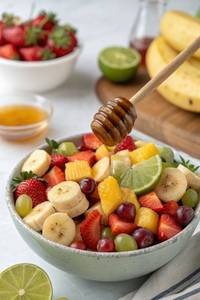 Fruit meal with honey