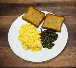 Scrambled Egg With Tomato & Spinach | High Protein & High Fiber