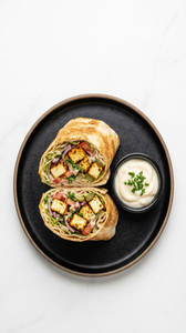 Spicy Paneer Shawarma