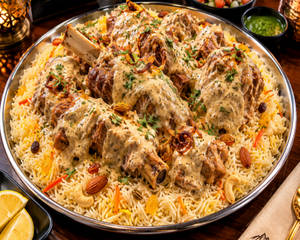 Afghani Creamy Mutton Mandi