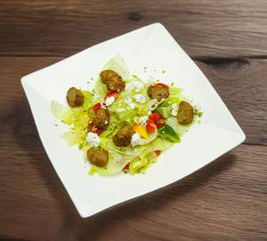 Chicken Meatballs & Greek Salad Protein Bowl