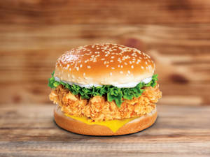 Cheesy Mexican Crunchy Burger