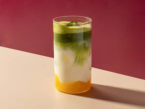 Fleurons Mango Matcha Latte (with Oat Milk)