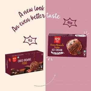 Kwality Wall's Choco Brownie Fudge Ice Cream Party Pack 700ml
