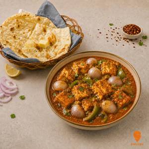 Paneer Do Pyaza+ Butter Naan