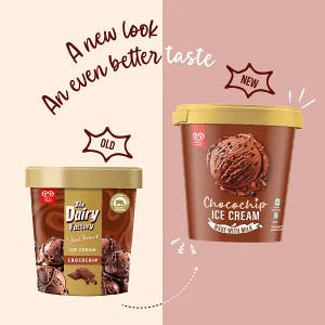 Kwality Wall's Chocochip Ice Cream Tub 700ml