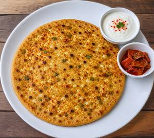 Paneer Paratha-1Pcs With Curd (175Gms)