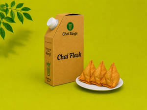 Chai Flask (500ml) & 3 Samosa