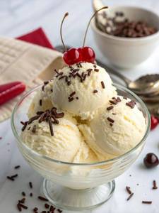 Vannila  icecream 3 scoop