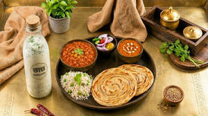 Rajma Masala Thali Meal + Tadka Chach Combo