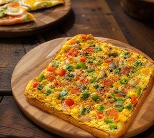 Mix veg bread omlet