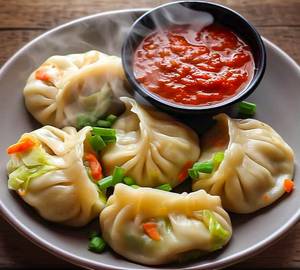 Chicken momos [5 pieces]