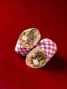 Mushroom Melt Burrito