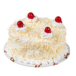 Eggless White Forest Cake