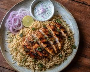 Grilled Chicken Breast with Brown Basmati Rice