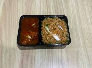 Gravy Manchurian with Fried Rice