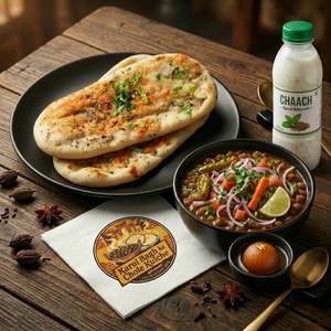 Chole Kulcha & Chaach Treat Combo (With Gulab Jamun)
