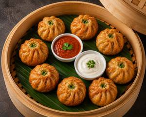 Fried Veg Momos [6Picese]