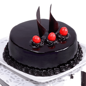 Eggless Dark Chocolate Cake