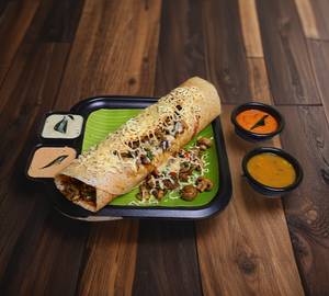 Mushroom Masala Dosa