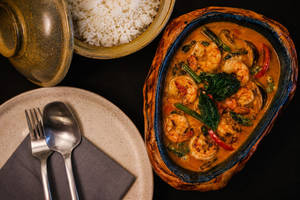 Thai Red Curry Prawns