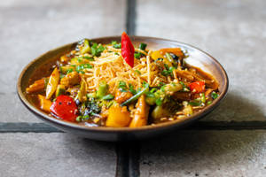 Pan Fried Noodles Veg
