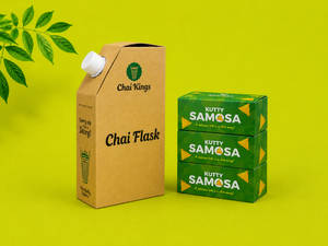 Chai Flask (500ml) & 3 Kutty Samosas