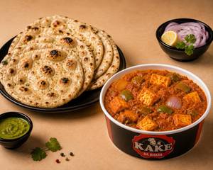 Kadai Paneer [1 Plate] With 6 Butter Roti