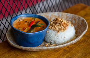 Street Vendor's Penang Curry Bowl Vegetables (ss)