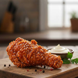 Fried Chicken Crunchy 1pcs Dunked